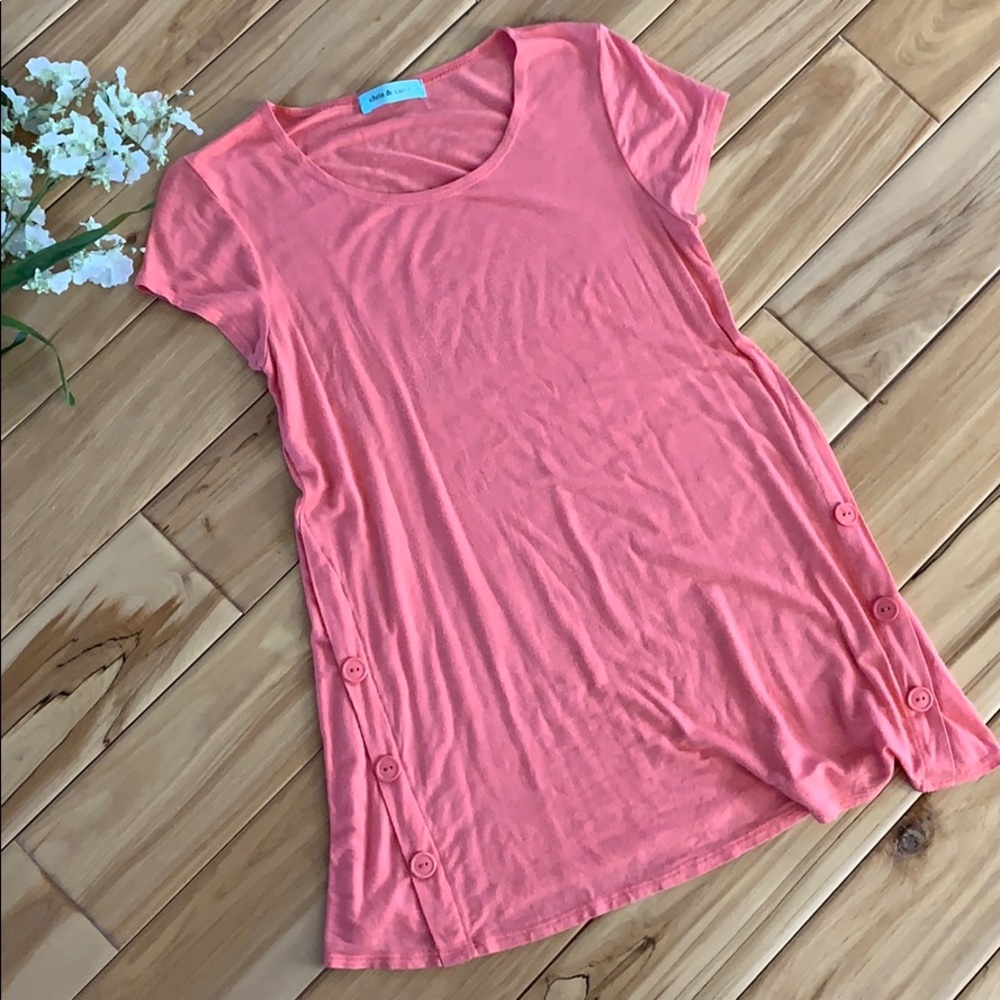 Chris & Carol Button Detail Maternity Shirt - M
